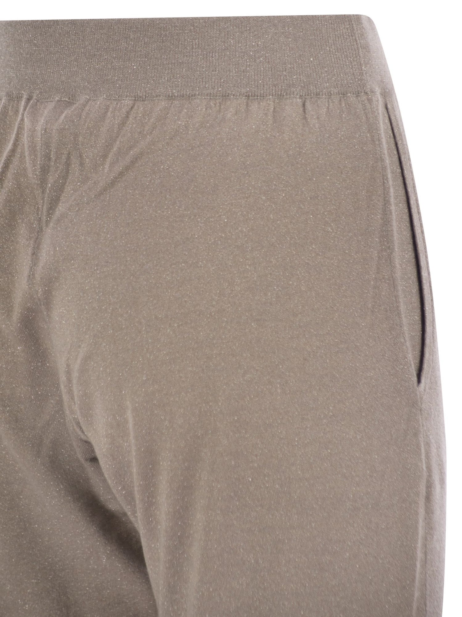 Brunello Cucinelli Women Sparkling Lightweight Cashmere And Silk Trousers by Luosophy