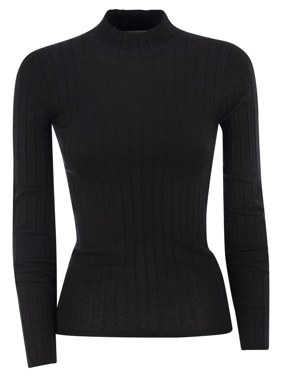 Brunello Cucinelli Women Lightweight Cashmere And Silk Broad Rib Sweater by Luosophy
