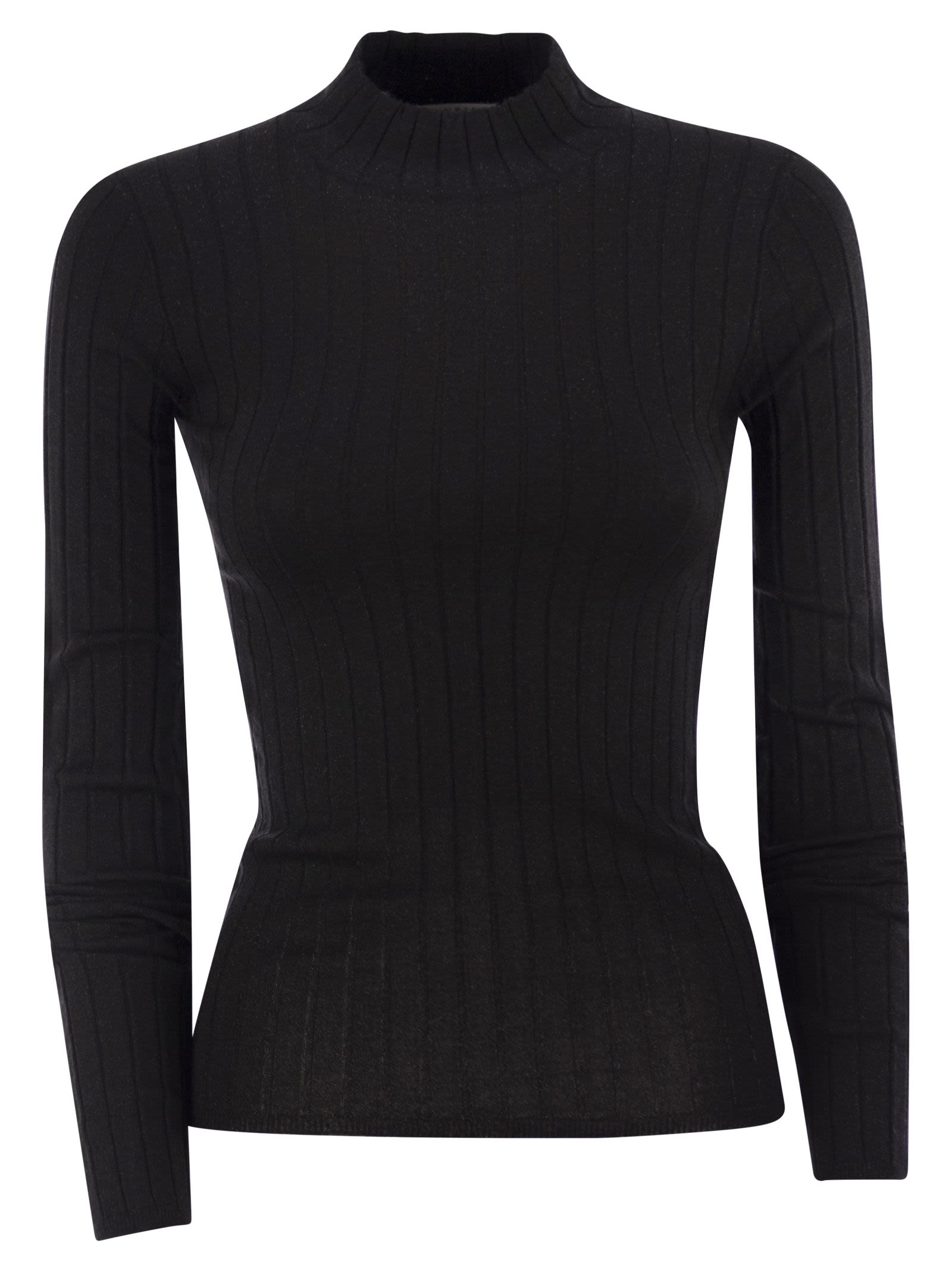 Brunello Cucinelli Women Lightweight Cashmere And Silk Broad Rib Sweater by Luosophy