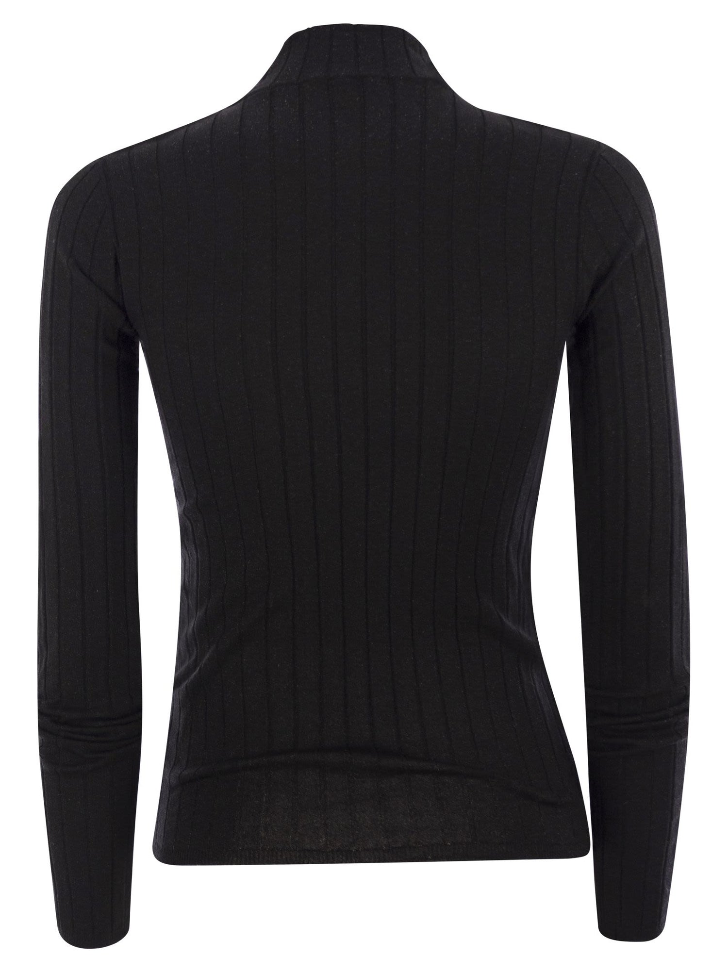 Brunello Cucinelli Women Lightweight Cashmere And Silk Broad Rib Sweater by Luosophy