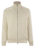 Brunello Cucinelli Men Cashmere Knit Down Jacket With Zip by Luosophy