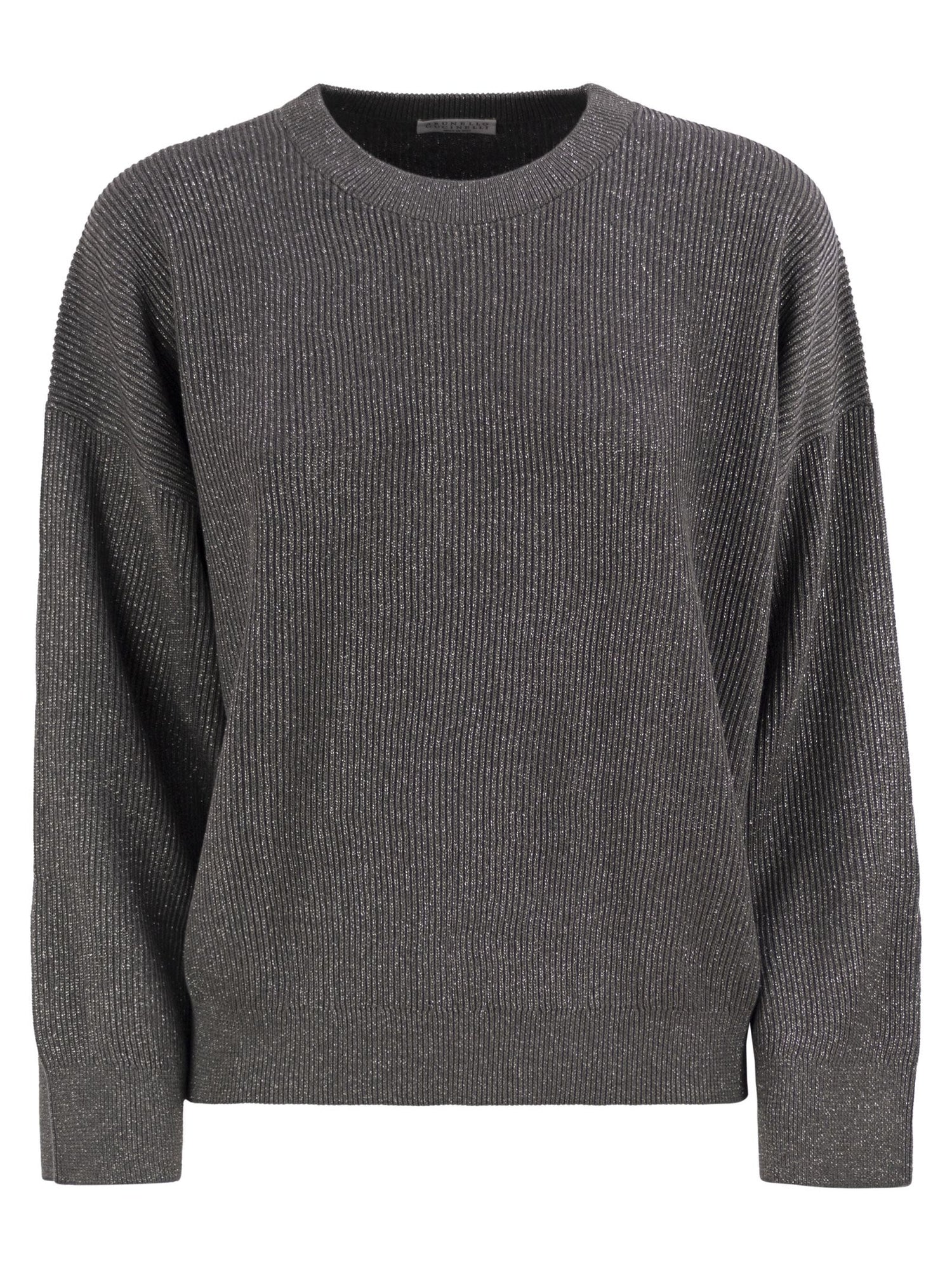 Brunello Cucinelli Women Cotton And Viscose Rib Sweater by Luosophy