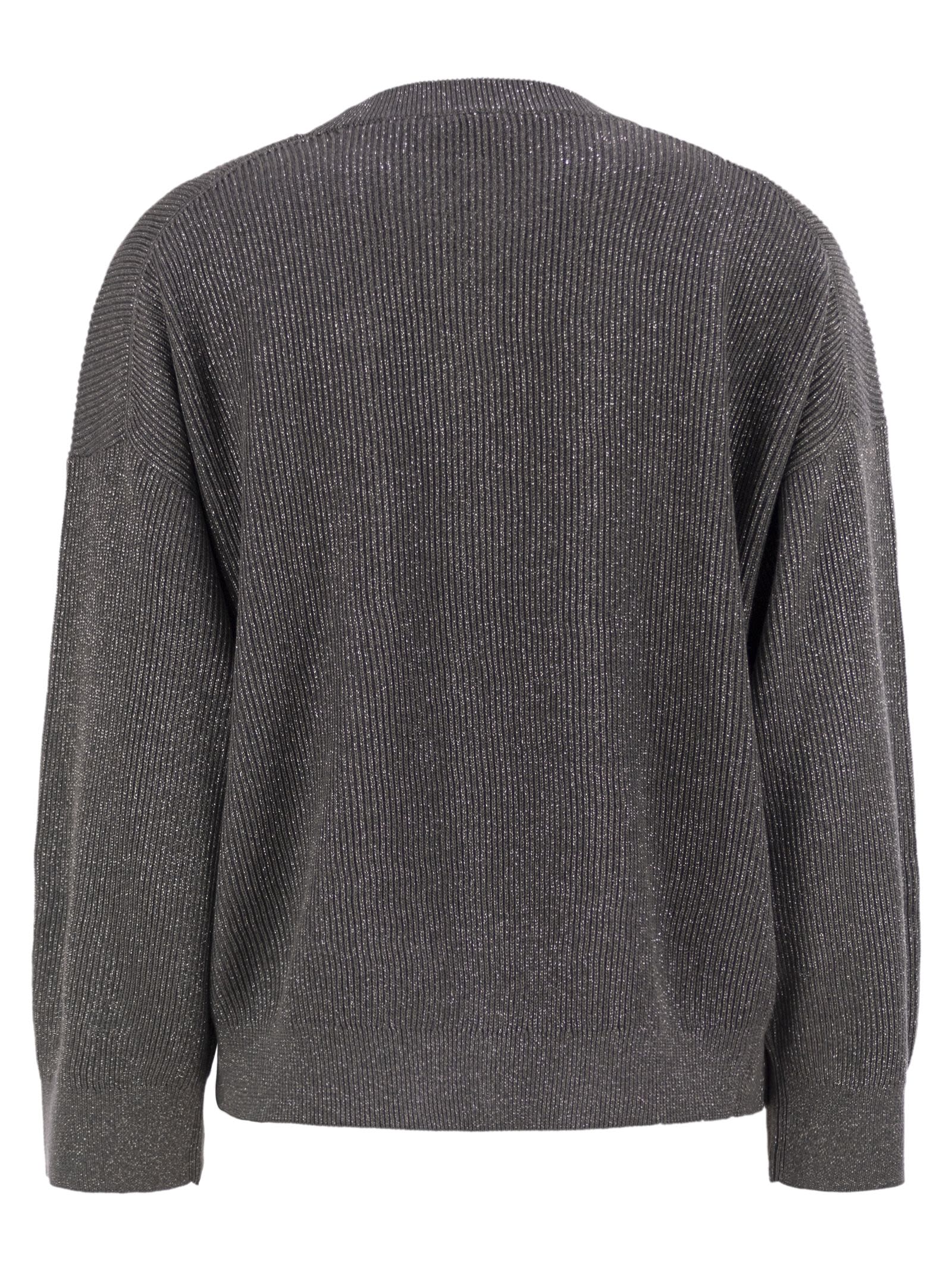 Brunello Cucinelli Women Cotton And Viscose Rib Sweater by Luosophy