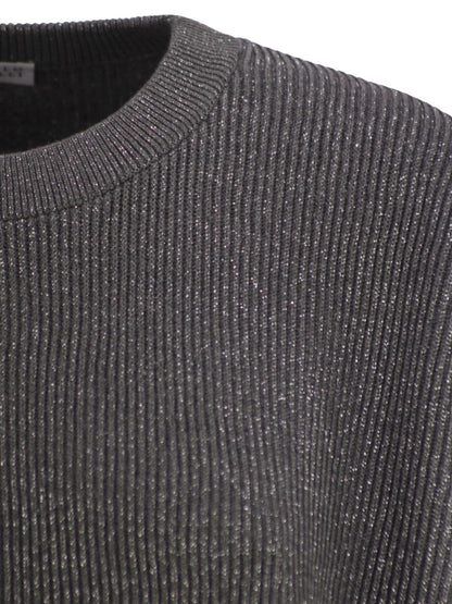 Brunello Cucinelli Women Cotton And Viscose Rib Sweater by Luosophy