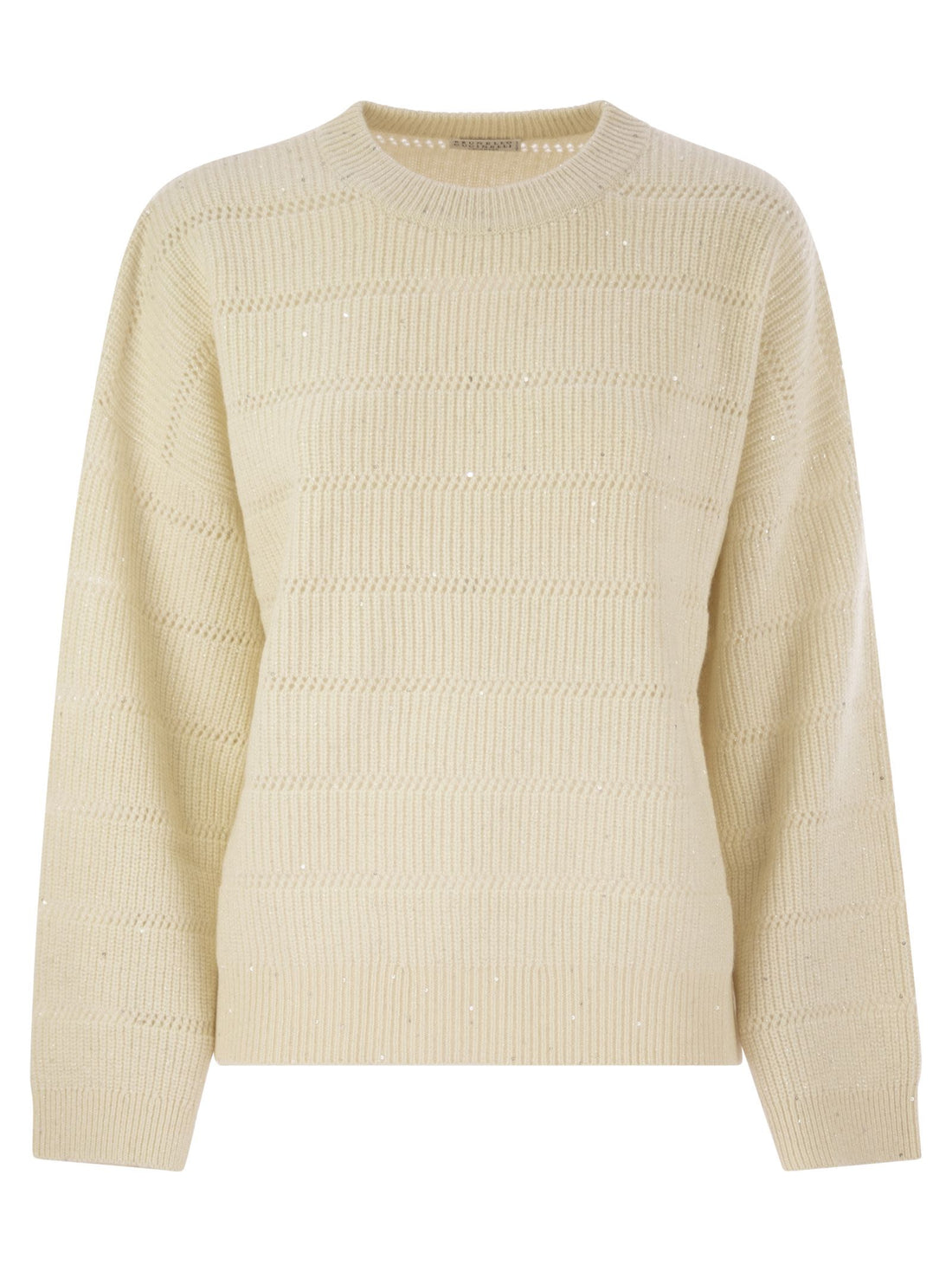 Brunello Cucinelli Women Cashmere And Wool Crew-Neck Sweater by Luosophy