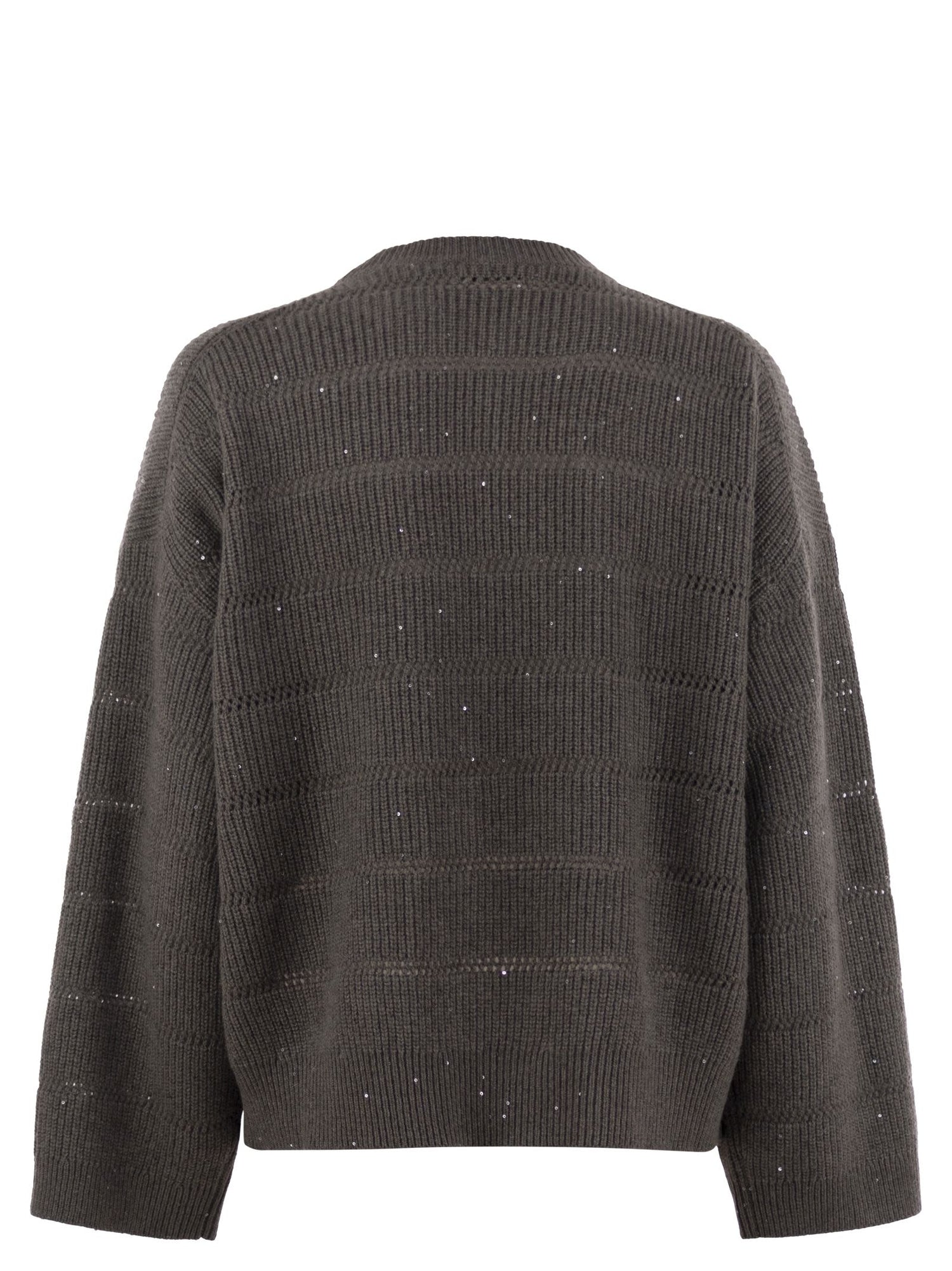 Brunello Cucinelli Women Cashmere And Wool Crew-Neck Sweater by Luosophy