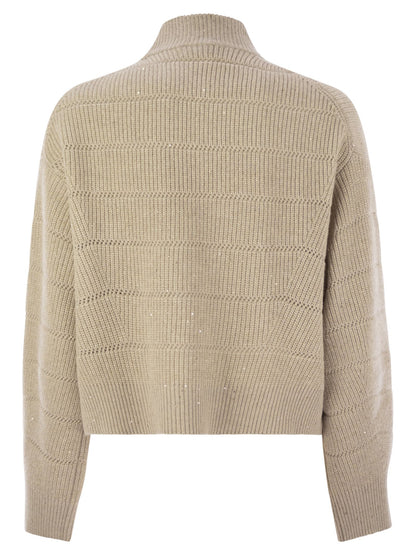 Brunello Cucinelli Women Cashmere And Wool Turtleneck Sweater by Luosophy