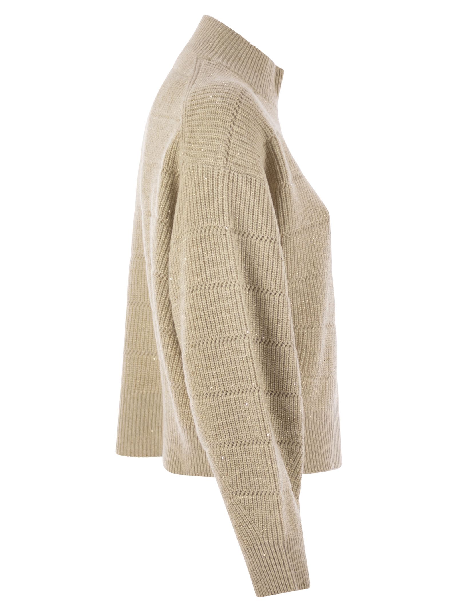 Brunello Cucinelli Women Cashmere And Wool Turtleneck Sweater by Luosophy