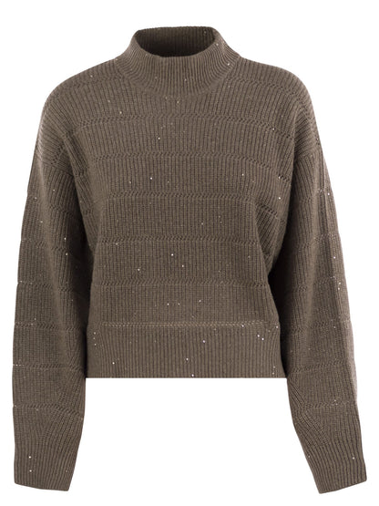 Brunello Cucinelli Women Cashmere And Wool Turtleneck Sweater by Luosophy