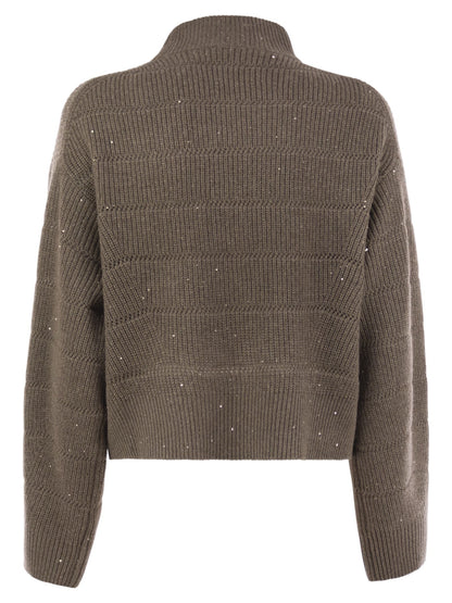 Brunello Cucinelli Women Cashmere And Wool Turtleneck Sweater by Luosophy
