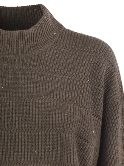 Brunello Cucinelli Women Cashmere And Wool Turtleneck Sweater by Luosophy
