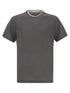 Brunello Cucinelli Men Silk And Cotton T-Shirt by Luosophy