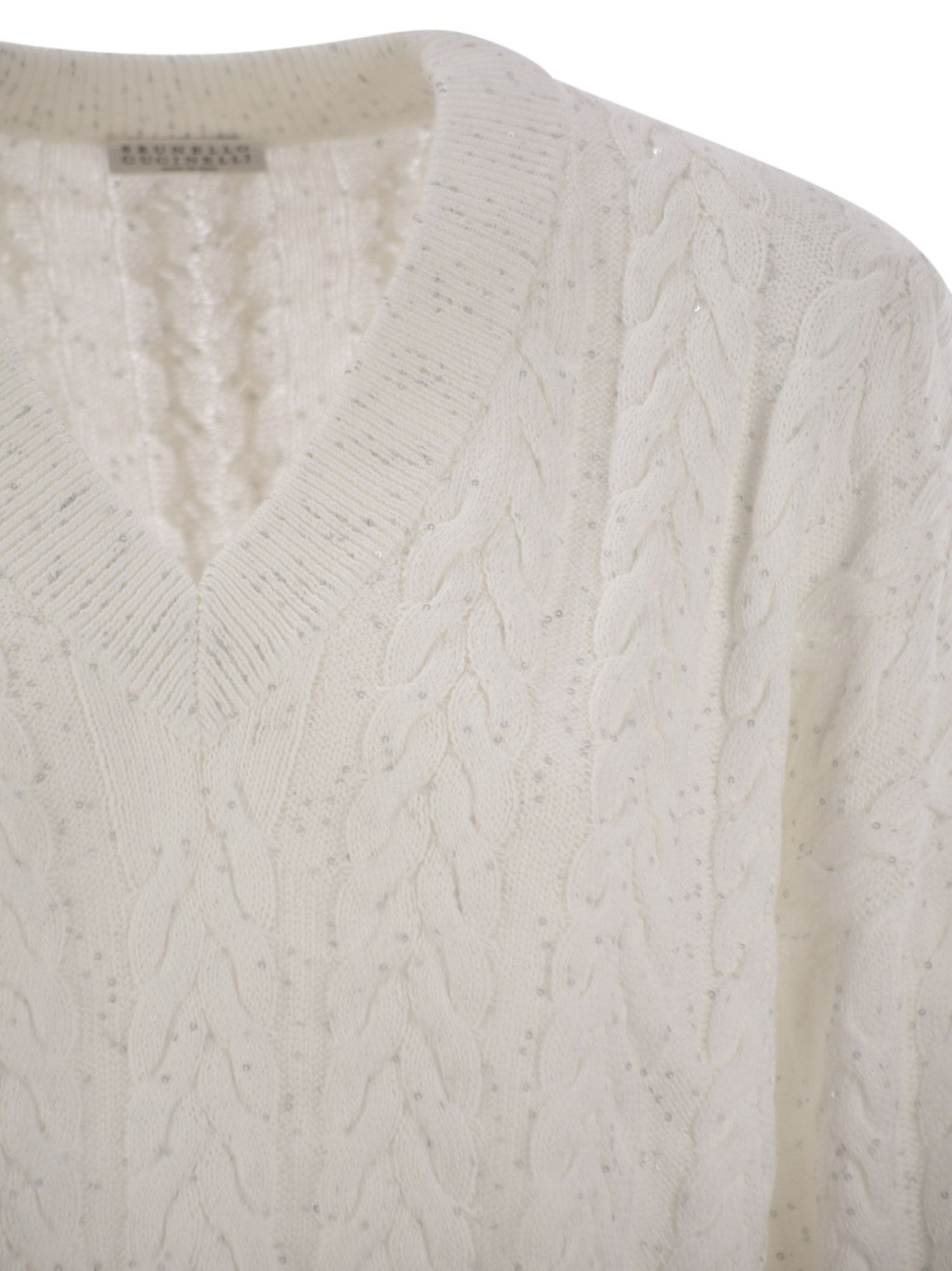Brunello Cucinelli Women Dazzling Double Cable Cotton Jersey by Luosophy