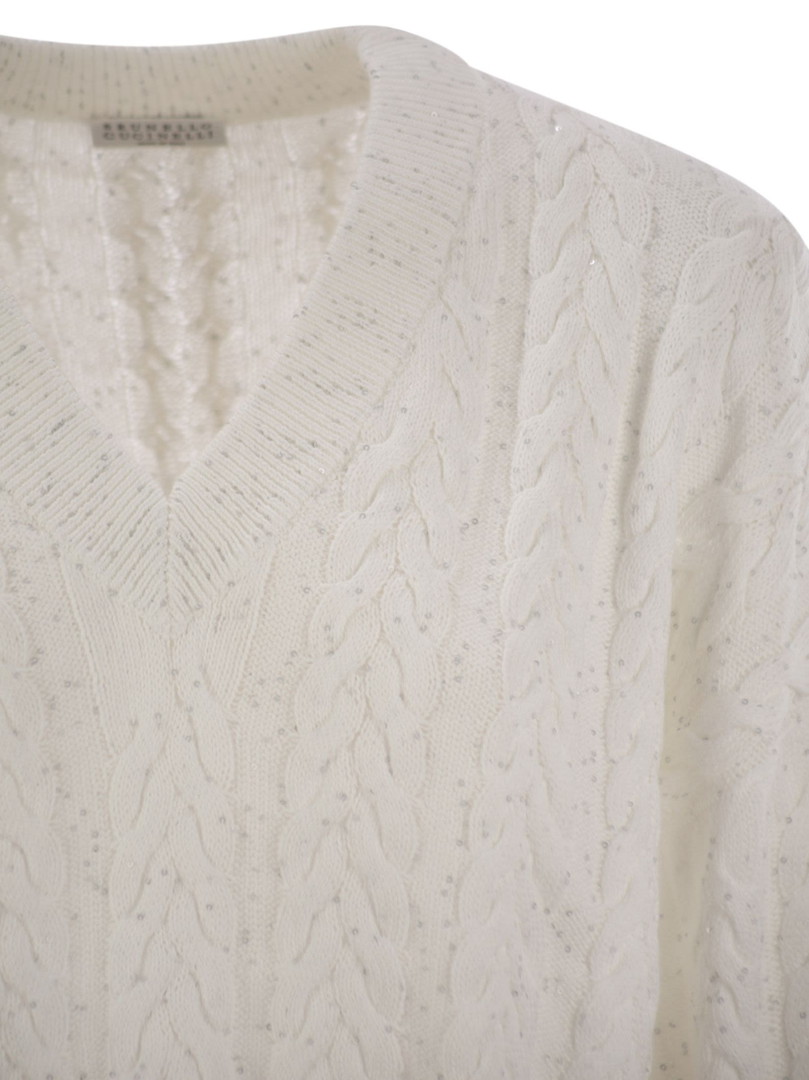 Brunello Cucinelli Women Dazzling Double Cable Cotton Jersey by Luosophy