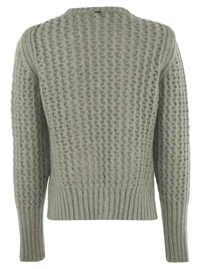 Herno Women Knitwear In Alpaca And Wool Yarn by Luosophy