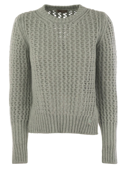 Herno Women Knitwear In Alpaca And Wool Yarn by Luosophy