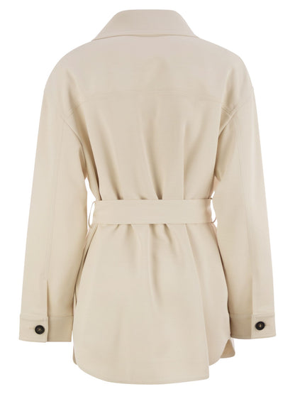 Brunello Cucinelli Women Viscose And Wool Safari Jacket by Luosophy