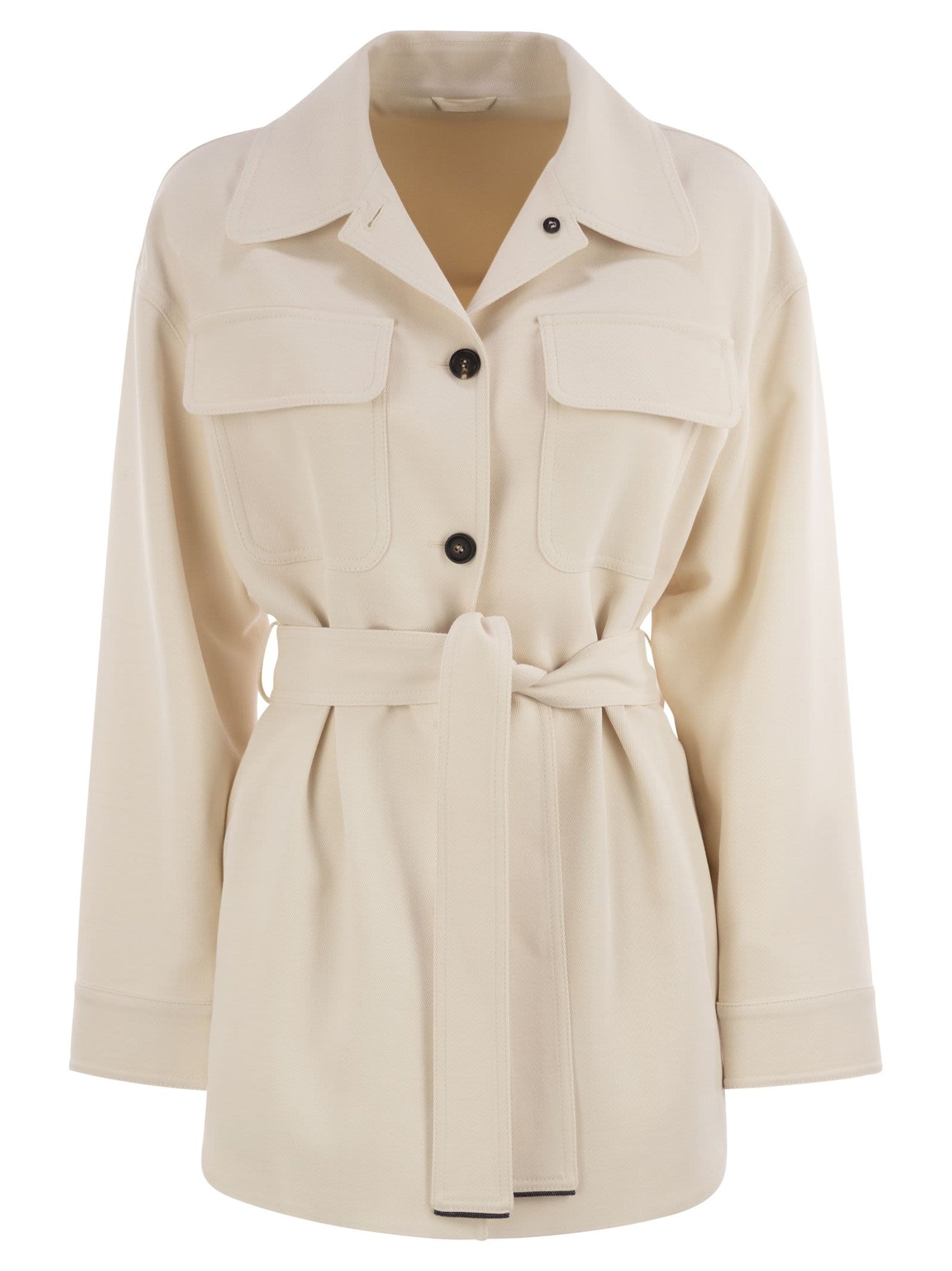 Brunello Cucinelli Women Viscose And Wool Safari Jacket by Luosophy