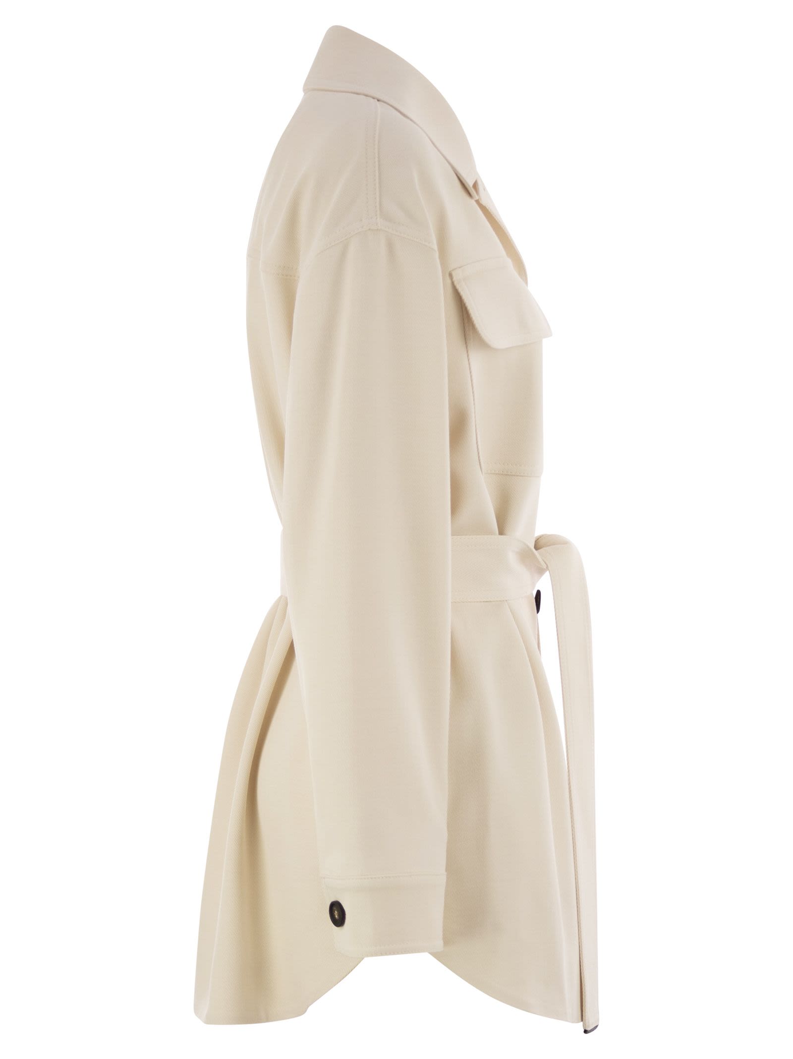 Brunello Cucinelli Women Viscose And Wool Safari Jacket by Luosophy