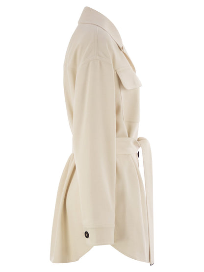 Brunello Cucinelli Women Viscose And Wool Safari Jacket by Luosophy