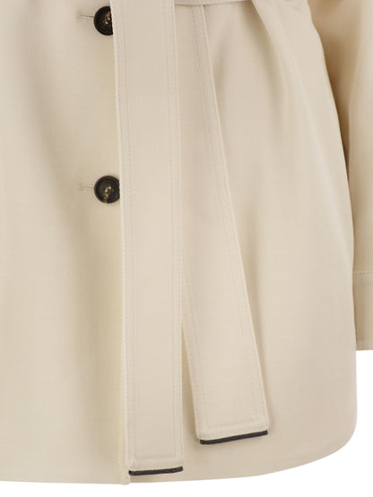 Brunello Cucinelli Women Viscose And Wool Safari Jacket by Luosophy