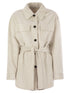 Brunello Cucinelli Women Corduroy Safari-Style Jacket With Jewellery by Luosophy