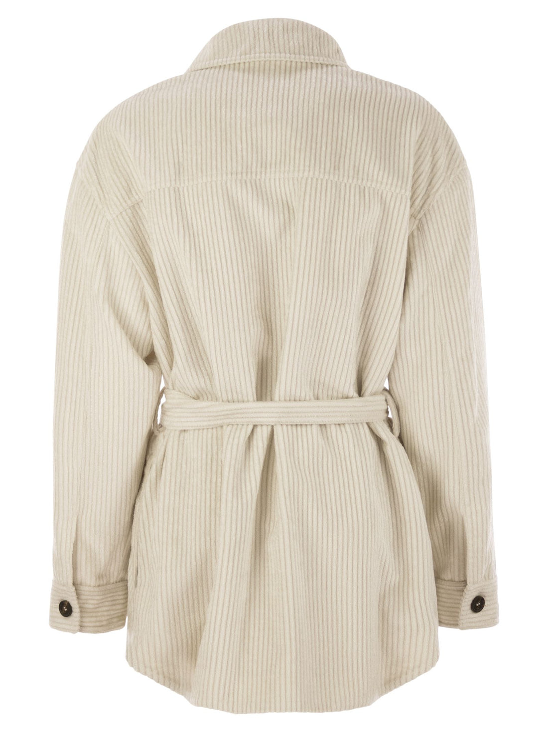Brunello Cucinelli Women Corduroy Safari-Style Jacket With Jewellery by Luosophy