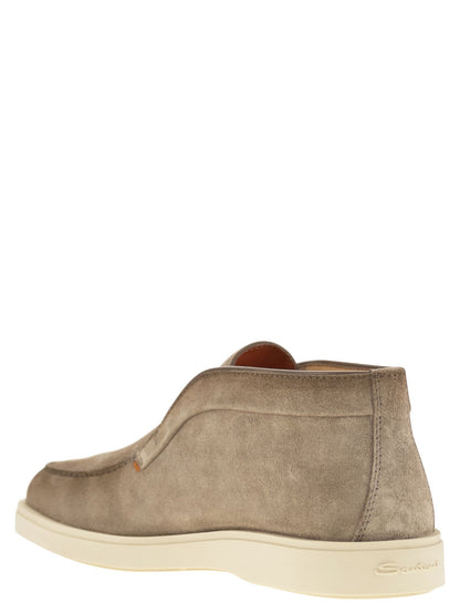 Santoni Men Suede Desert Boot by Luosophy