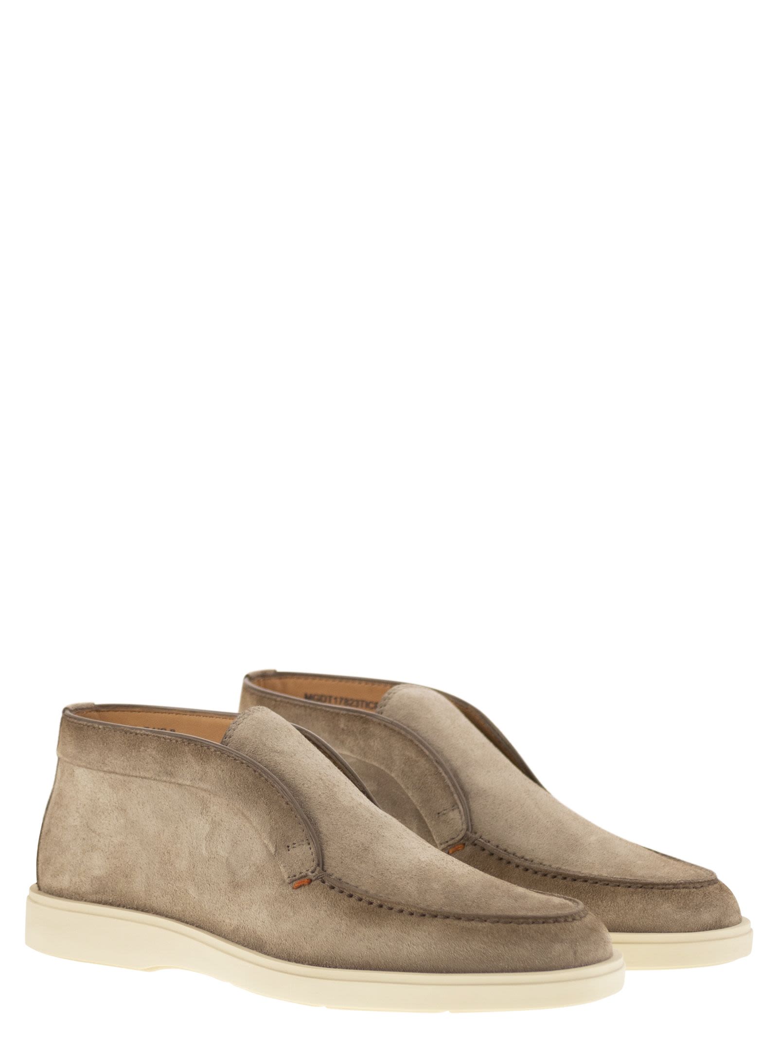 Santoni Men Suede Desert Boot by Luosophy