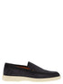 Santoni Men Suede Moccasin by Luosophy