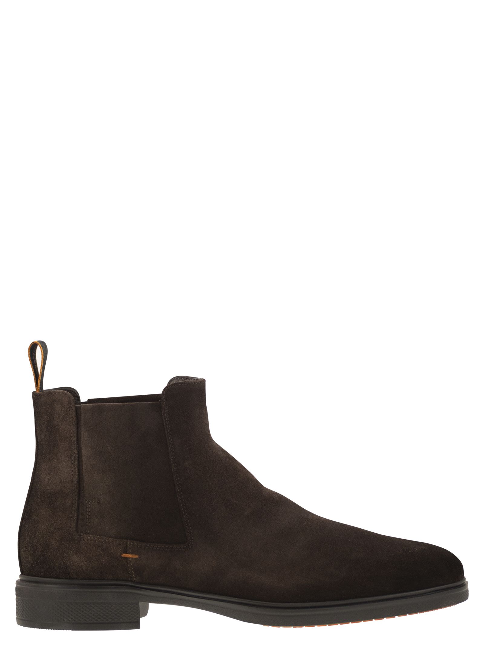 Santoni Men Easy Suede Ankle Boot by Luosophy
