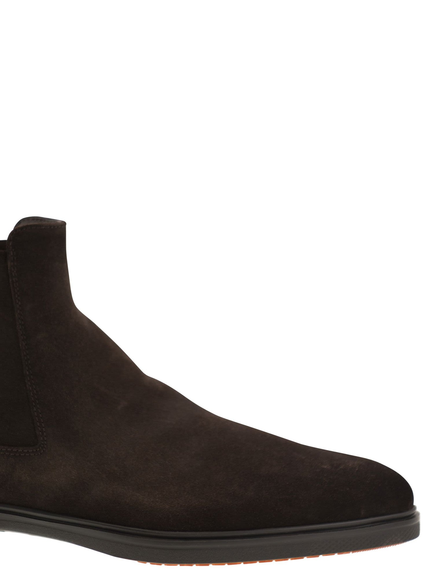 Santoni Men Easy Suede Ankle Boot by Luosophy