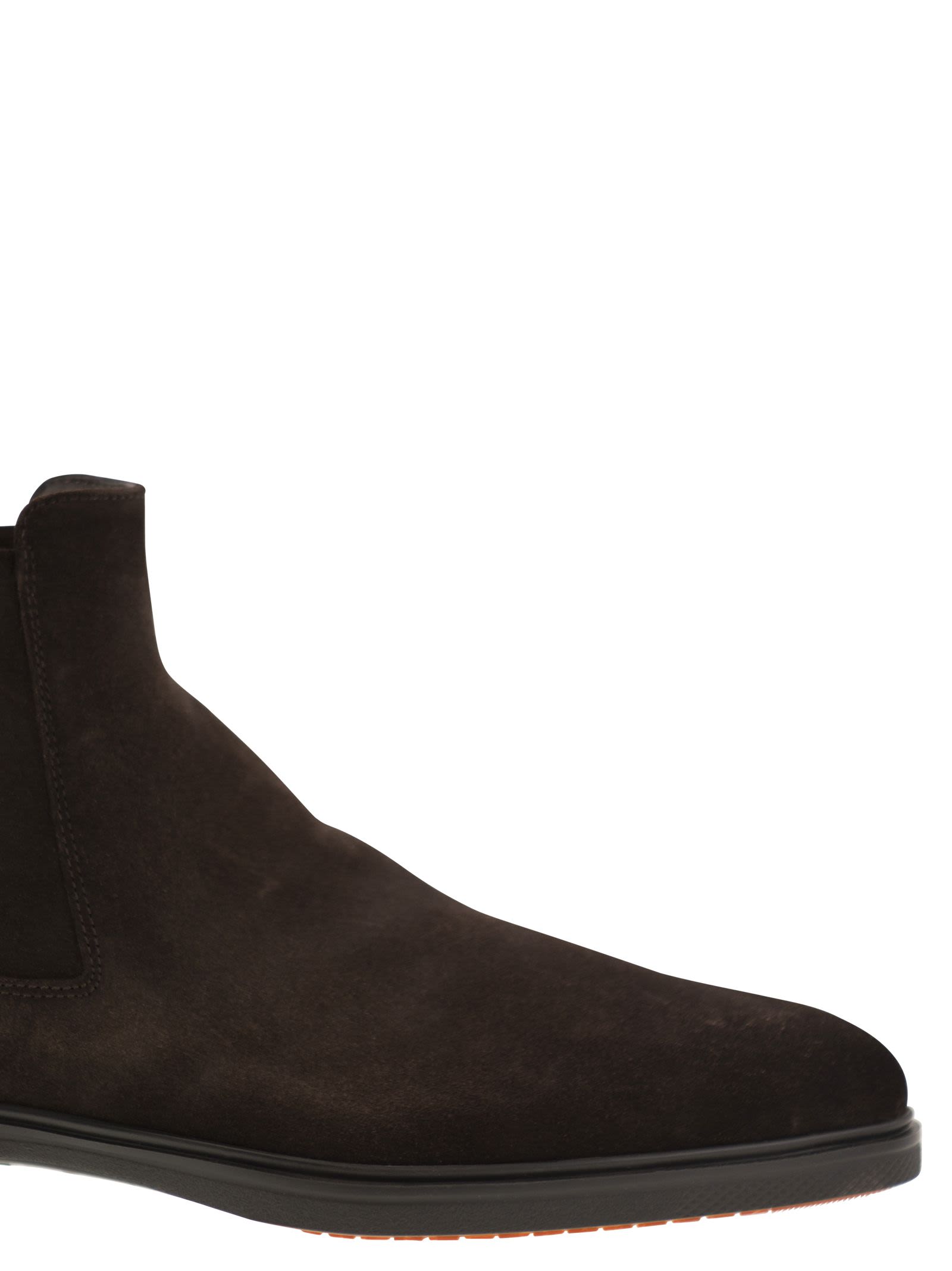Santoni Men Easy Suede Ankle Boot by Luosophy
