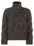 Brunello Cucinelli Women Soft Wool, Cashmere And Mohair Turtleneck Sweater With Braided Design by Luosophy