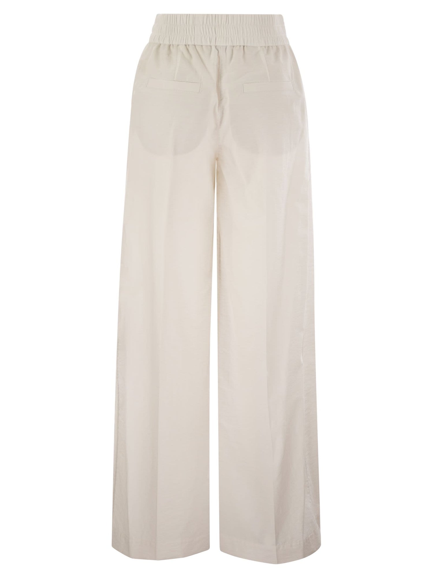 Brunello Cucinelli Women Loose Fit Cotton Trousers by Luosophy