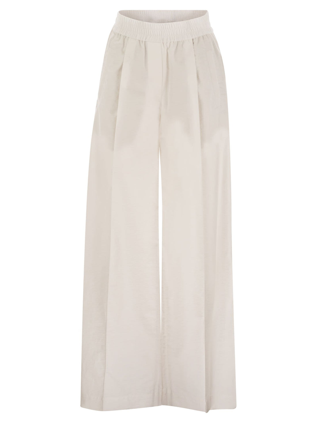 Brunello Cucinelli Women Loose Fit Cotton Trousers  DestGlow