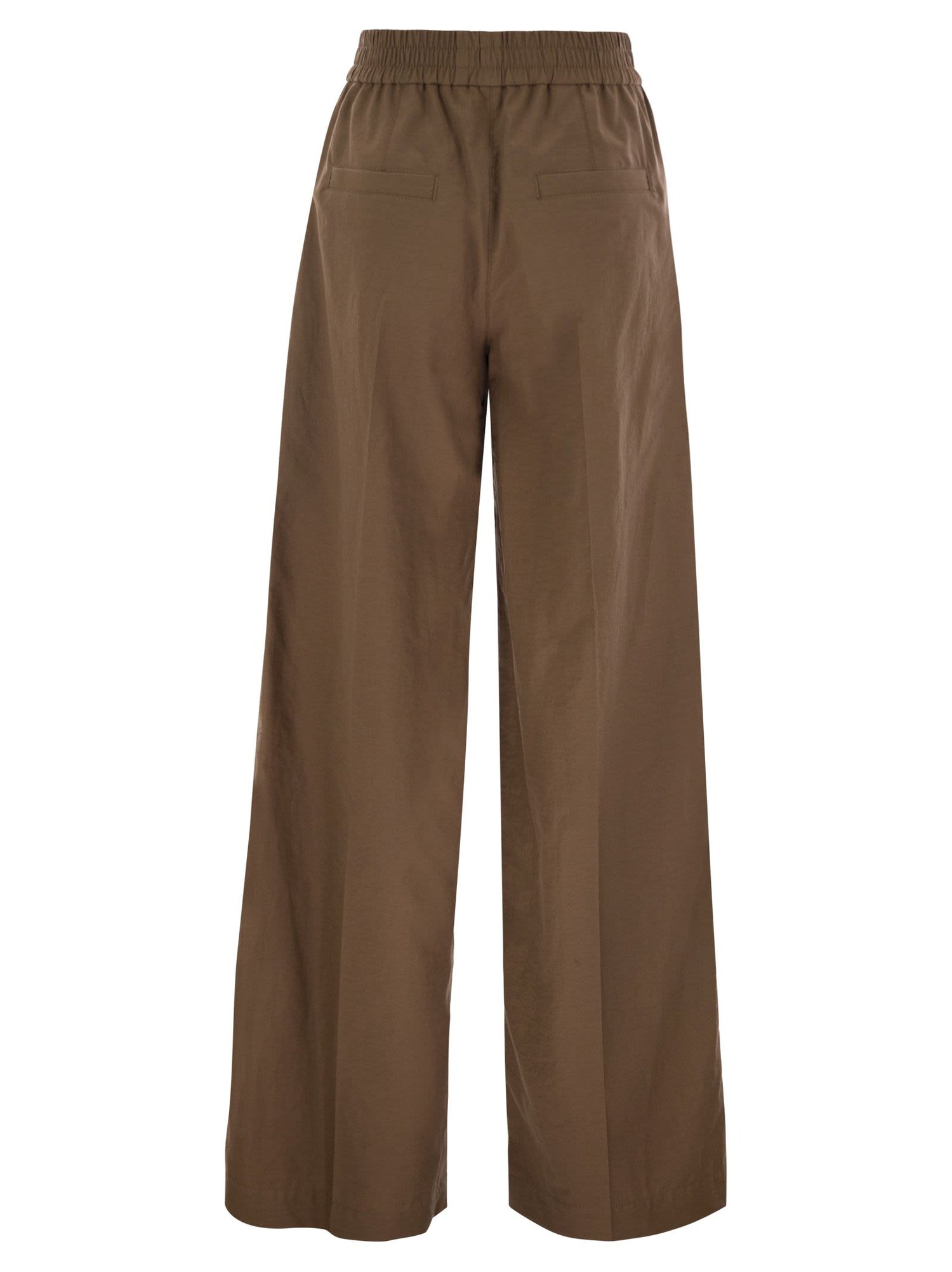 Brunello Cucinelli Women Loose Fit Cotton Trousers by Luosophy