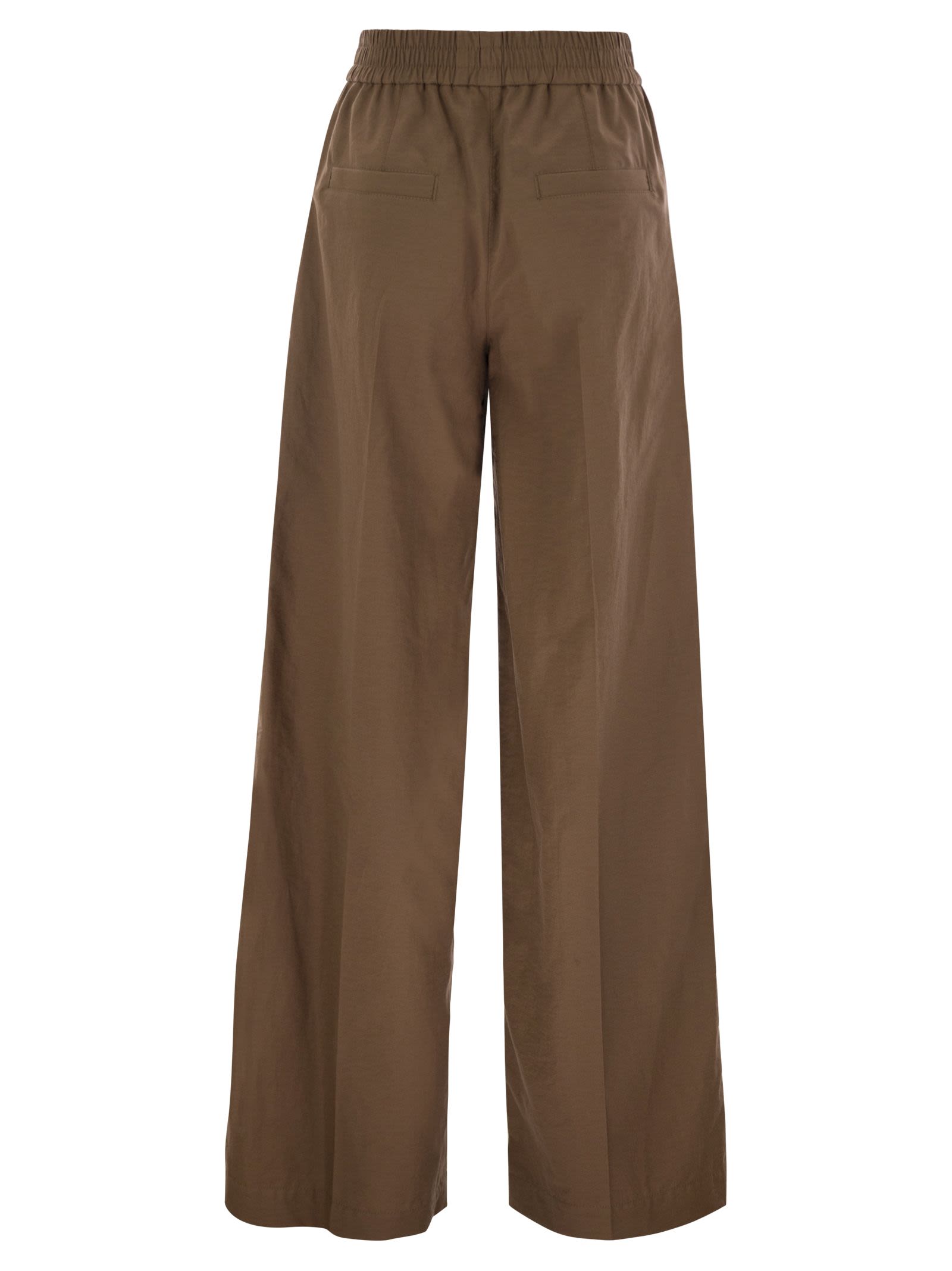 Brunello Cucinelli Women Loose Fit Cotton Trousers by Luosophy