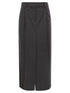 Brunello Cucinelli Women Sartorial Long Skirt In Virgin Wool Canvas by Luosophy