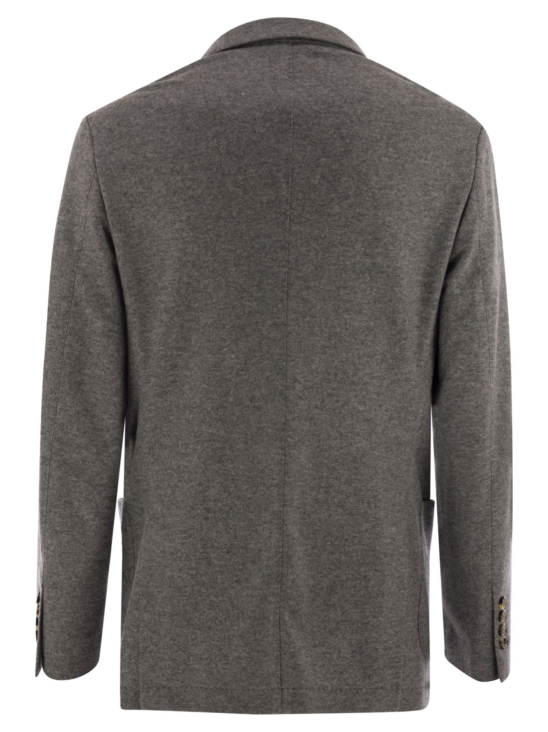 Brunello Cucinelli Men Cashmere Jersey Blazer With Patch Pockets by Luosophy
