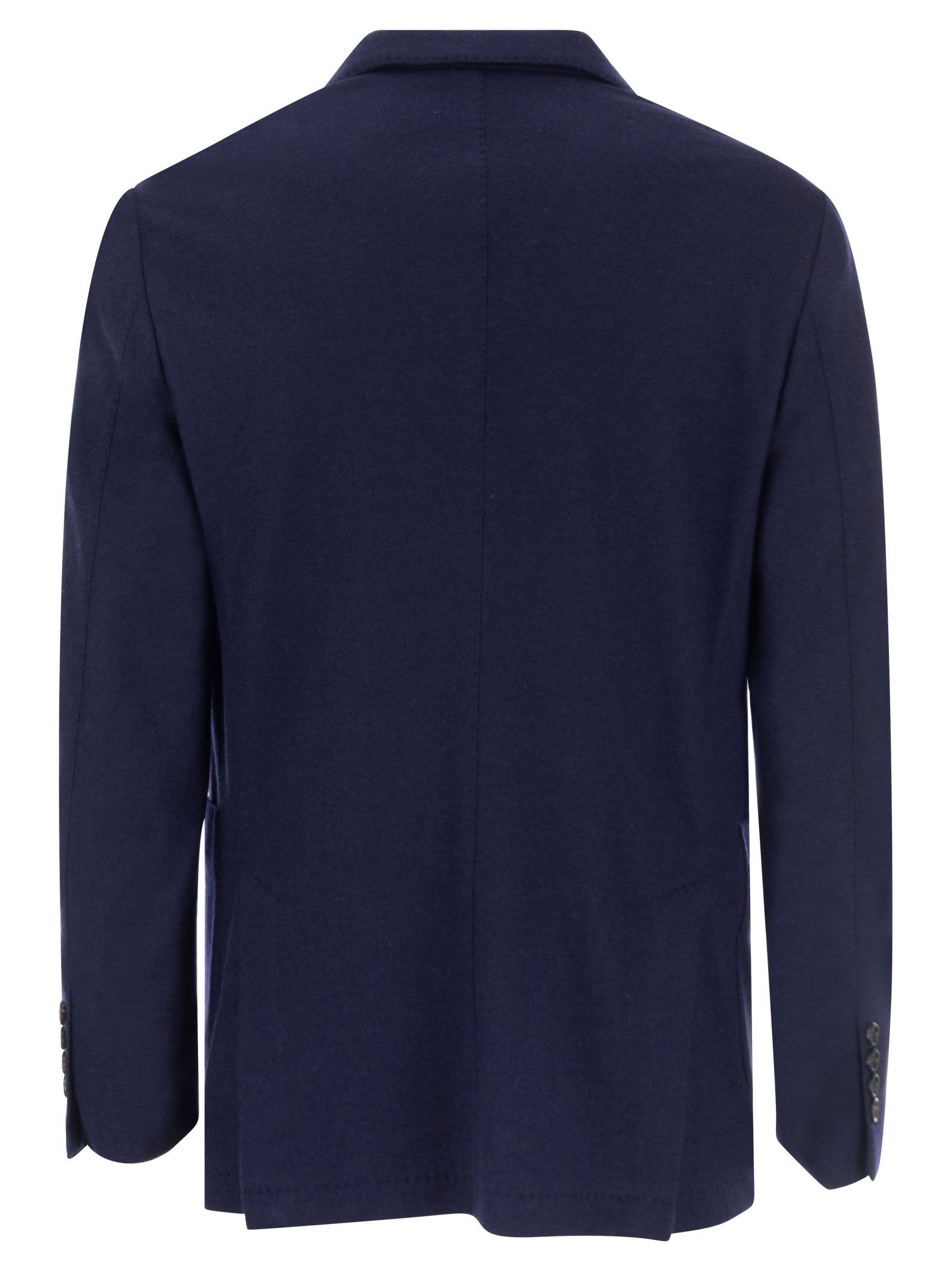 Brunello Cucinelli Men Cashmere Jersey Blazer With Patch Pockets by Luosophy