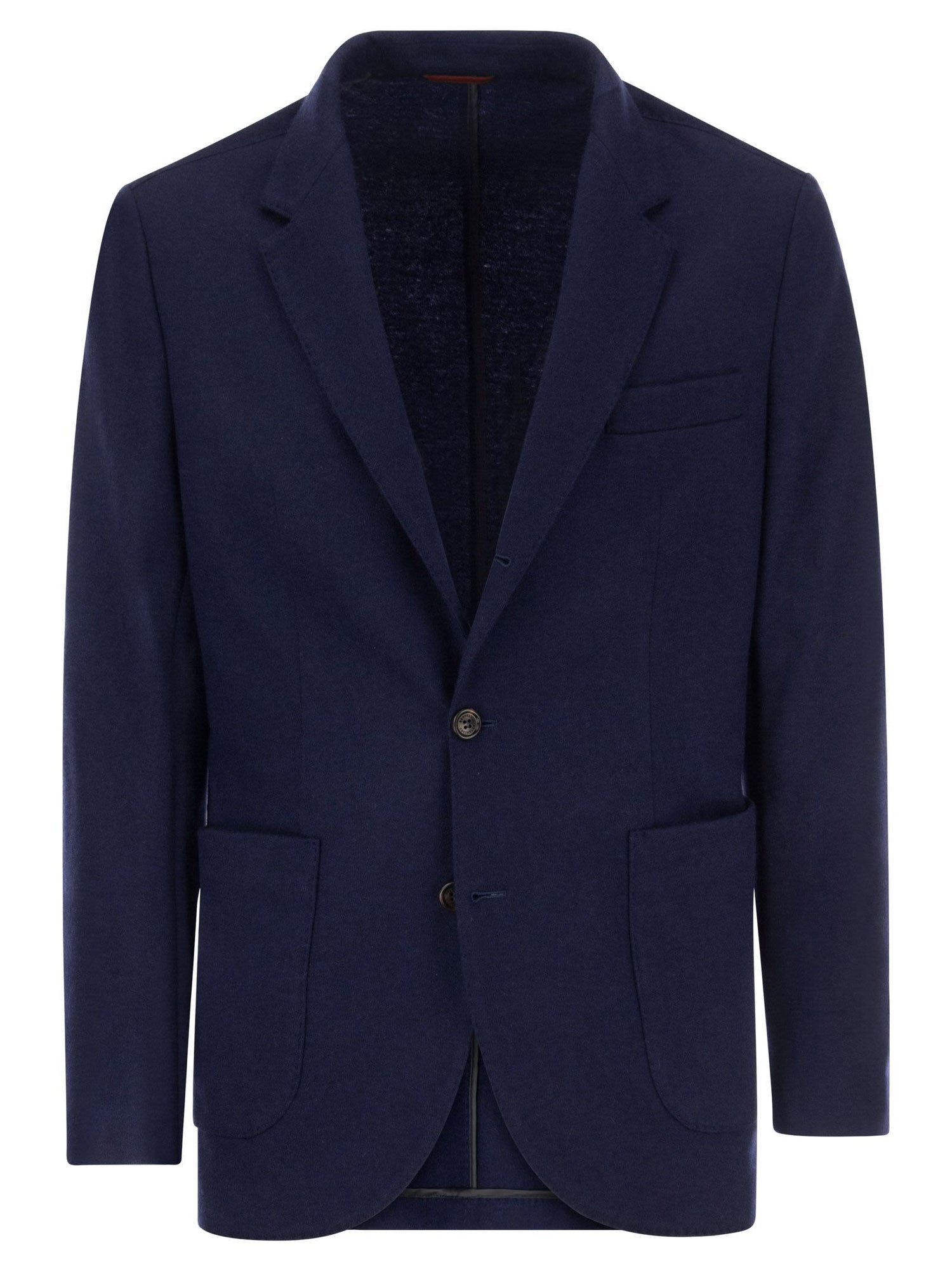 Brunello Cucinelli Men Cashmere Jersey Blazer With Patch Pockets by Luosophy