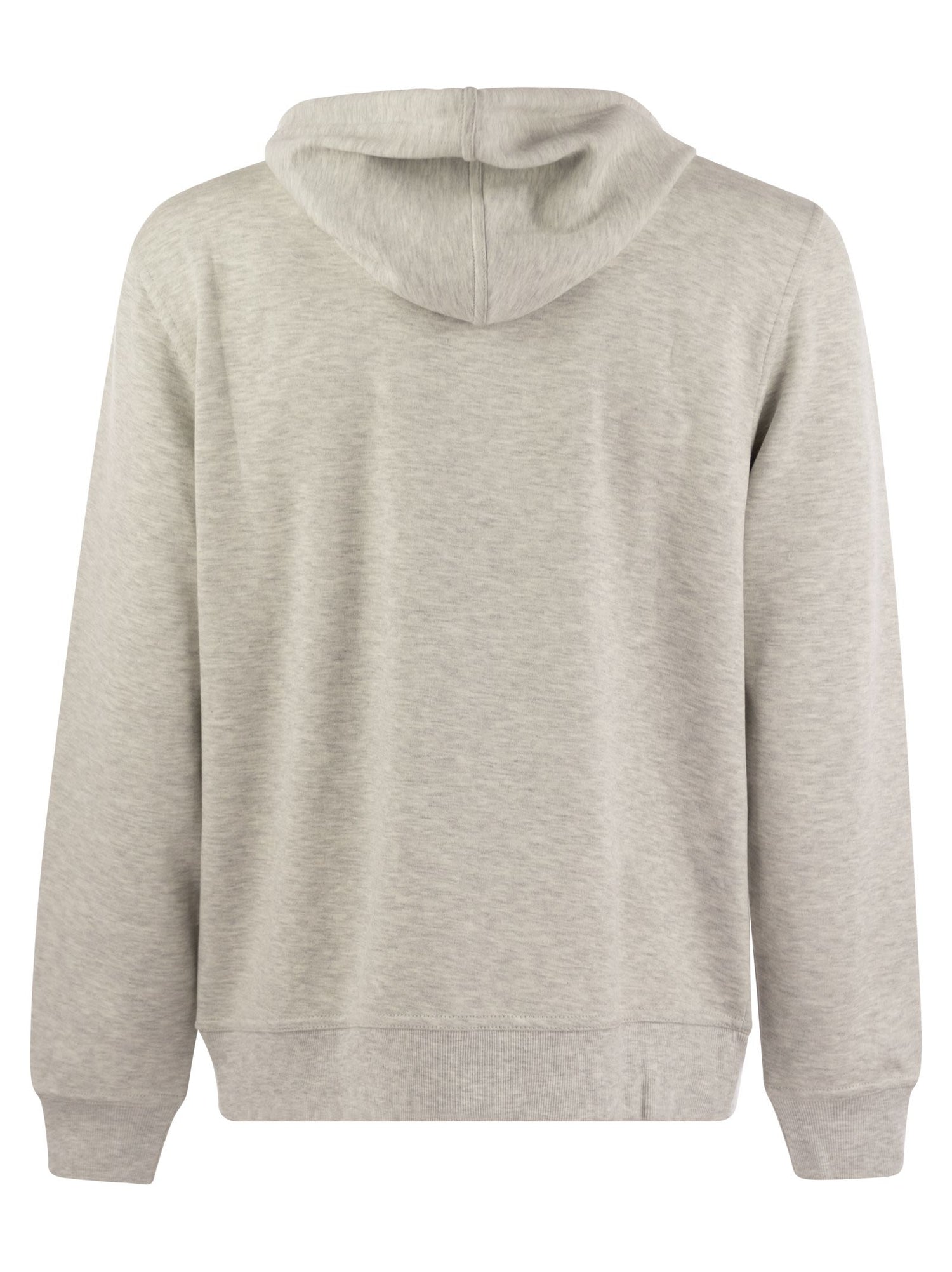 Brunello Cucinelli Men Cotton, Cashmere And Silk Fleece Zipped Topwear by Luosophy
