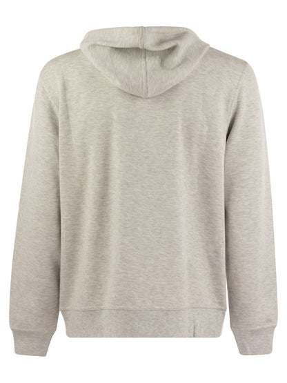 Brunello Cucinelli Men Cotton, Cashmere And Silk Fleece Zipped Topwear by Luosophy