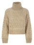 Brunello Cucinelli Women Dazzling Net Turtleneck Sweater Made Of Mohair And Wool Wispy by Luosophy
