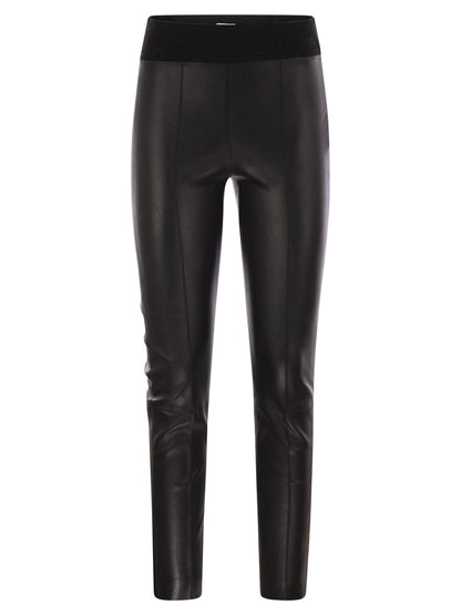 Brunello Cucinelli Women Stretch Nappa Leggings by Luosophy