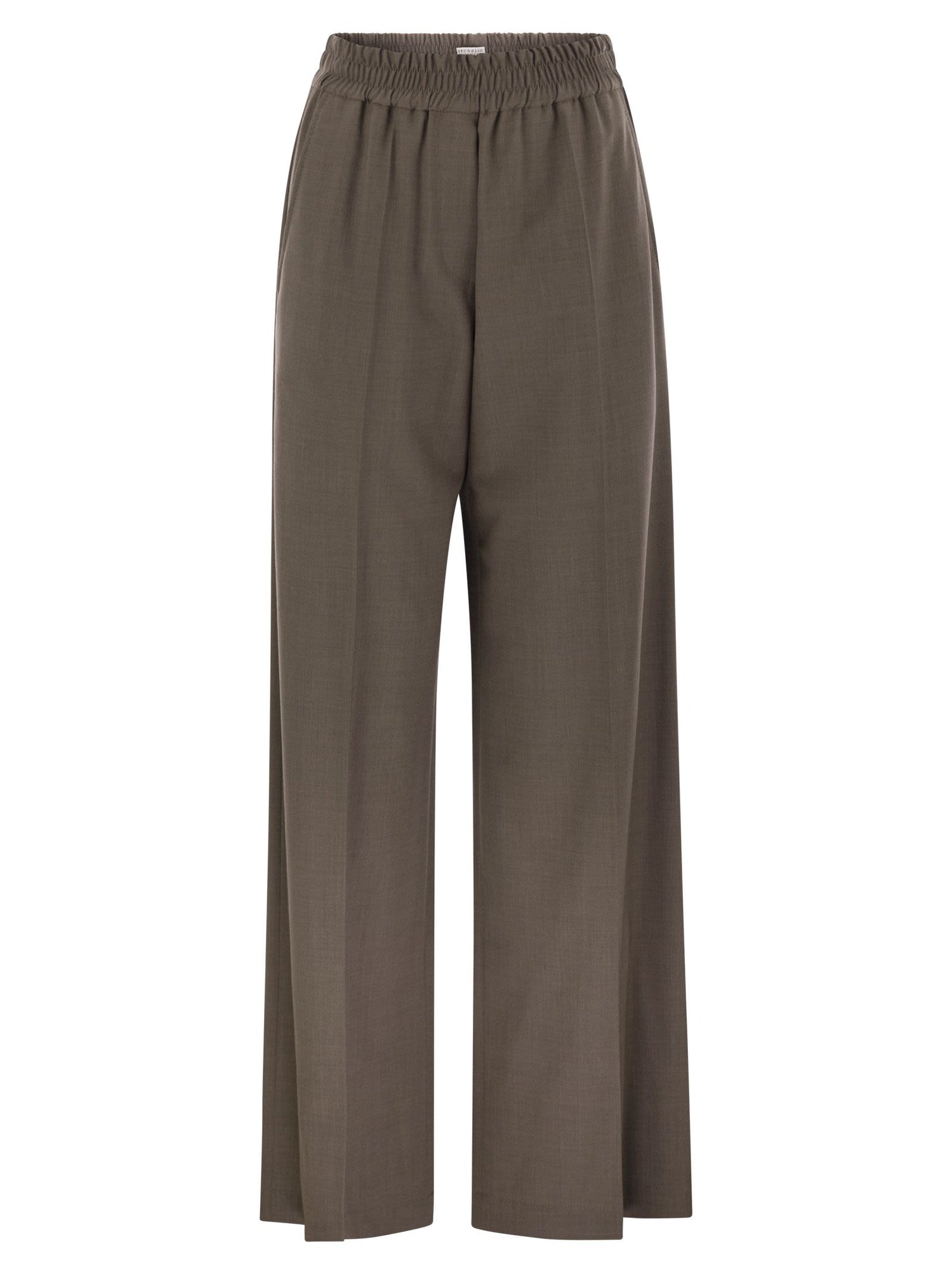 Brunello Cucinelli Women Tropical Luxury Wool Loose Trousers by Luosophy