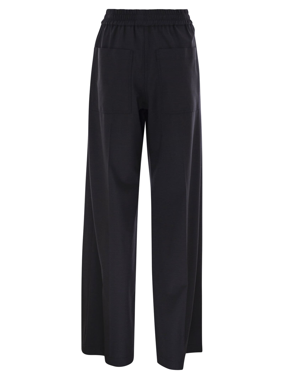 Brunello Cucinelli Women Tropical Luxury Wool Loose Trousers by Luosophy