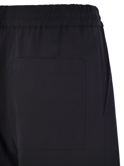 Brunello Cucinelli Women Tropical Luxury Wool Loose Trousers by Luosophy