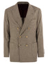 Brunello Cucinelli Men One-And-A-Half Breasted Deconstructed Jacket In Checked Flannel by Luosophy